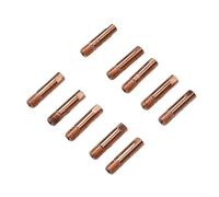 MB15 15AK - Set di 10 ugelli in rame per torcia di saldatura M6, progettati per un'efficace resistenza al calore (0,8 mm)