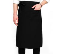 MBAIYO Vorbinder - Grembiule con tasca, regolabile, 68 x 70 cm, grembiule da cucina, mezza cameriera, lavoro, colore nero, uomo e donna, cucina, ristorante