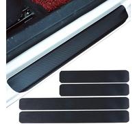 MBBROS Adesivi Soglia Auto per VW T5 T6 T6.1 California Multivan Transporter T7 Multivan, Universale Fibra Carbonio Antiscivolo Sticker Protezione Davanzale della Porta Graffio Scuff Accessori