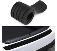 MBBROS Protezione Paraurti Posteriore Auto per Fiat Panda Cross 319 2014-2023, AntiGraffio Protezione della Soglia del Bagagliaio Cprotezione Paraurti Posteriore,A Black-104X9CM
