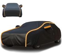 MBBROS Telo Copriauto da Esterno per Audi A6 Avant 2023 2024 2025+, Impermeabile Antipolvere Resistente al Sole Copertura Auto con Cerniera Laterale,A-Orange