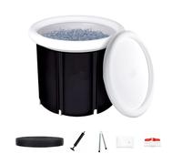 MBBTAG Ice Bath Vasca per Immersione Gonfiabile con Copertura Vasca da Bagno Pieghevole per Recupero Atletico e Benessere Può essere utilizzato a casa all'aperto o in palestra(75x85cm)