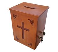 MBCEYLSTUB Scatola per Donazioni alla Chiesa Scatola per Preghiere E Dedica Scatola in Legno per Raccolta Fondi di Beneficenza Scatola per Donazioni/Beneficenza/Suggerimenti Cristiani