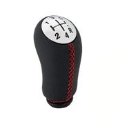 MBDAESWZG Leva Marce Pomello Leva Cambio Per Laguna Per Megane 2 Elegante | A 5 velocità,Manuale,Cromo nero/cromo bianco/cromo rosso/argento nero(Chrome Red line)