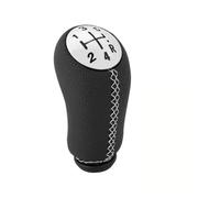 MBDAESWZG Leva Marce Pomello Leva Cambio Per Laguna Per Megane 2 Elegante | A 5 velocità,Manuale,Cromo nero/cromo bianco/cromo rosso/argento nero(Chrome White line)