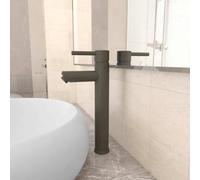 MBDRKVGF Miscelatore monocomando per lavabo, in ottone, 12 x 30 cm | Design moderno, cartuccia in ceramica, per acqua fredda e calda