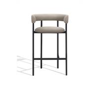 Møbel Copenhagen Font Sgabello da Bar con Braccioli 65 cm Trio 0205/Struttura Nera
