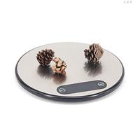 MbeLLO Bilancia da cucina digitale, bilancia elettronica, in acciaio inox, ultra sottile, bilancia elettronica, capacità 5 kg, 1 g, diam U50A