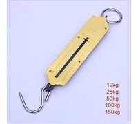 MbeLLO Bilancia digitale da cucina, bilancia elettronica, 12 kg, 25 kg, 50 kg, 100 kg, 150 kg, bilancia da viaggio, bilancia meccanica con gancio da appendere, bilancia portatile (dimensioni: 150 kg