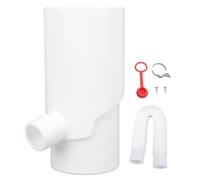 MBGAJTXCB Kit deviatore Acqua piovana, di Raccolta Acqua piovana, deviatore Rotondo da 8 cm per irrigazione e Acquario, Include Tubo Flessibile, Morsetto, Tappo di Tenuta, Viti, Manuale (Bianca)