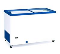 MBH - Congelatore a pozzetto 130 cm e 390 litri con porte scorrevoli in vetro per ristorazione. Congelatore professionale negativo per bar e ristorante.