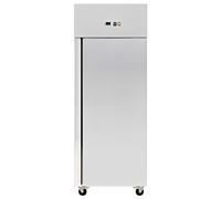 MBH Congelatore ECO Verticale Inox Professionale 610L con Porta Cieca per Ospitazione. Congelatore industriale GN2/1 in acciaio inox per cucina bar e ristorante ad alte prestazioni