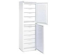 MBH - Congelatore verticale da 256 litri con 9+1 cassetti per la ristorazione. Armadio congelatore a due porte per bar e ristorante.