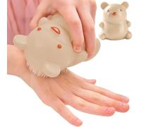 Mbig - Spazzola per unghie per la pulizia delle unghie, spazzola per la pulizia degli aghi, adorabile spazzola per l'orso con setole morbide e rigide, creativo, facile da impugnare