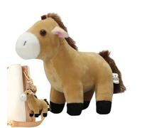 Mbiyhgta Ciondolo in peluche, portachiavi con ciondolo in peluche | Portachiavi a cavallo in peluche del fumetto, immagine di cavallo del fumetto, portachiavi in peluche per zaino, #1, Se référer au