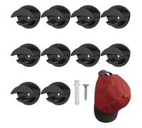 Mbiyhgta Ganci per capanna - 10 pezzi HAT HACKS - Ganci adesivi con elevata capacità di carico per il corridoio del bagno del Resistenza alla forma rinforzata: Assemblaggio se