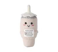 Mbiyhgta Gehäkelte Wasserflaschenpuppe, lustige Positive Strickpuppe,Inspirierende Positive Wasserflaschenpuppe mit Karte - Aufmunternde Desktop-Ornamento, Strumpffüller für Freund, Tochter, Sohn