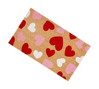 Mbiyhgta Heart Pattern Valentines Rug - Non-Skid Indoor Doormat, Soft Absorbent Floor Mat, Festive Romantic Accent | Ideal for Home Entryway Patio Porch Holiday Wedding Party Bathroom Decor