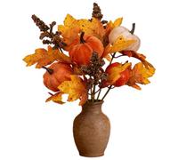Mbiyhgta Maple Leaves Branches Leaves Pumpkin Fall Decoration | Thanksgiving Maple Branches For Living Room Bedroom Farmhouse Centerpiece Fireplace Mantel Entryway Gathering Party