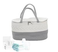 Mbiyhgta Organizer Basket - Large Capacity Portable Storage Bag, Changing Table with Multi Compartment Design for Neat Arrangement | Travel Outdoor Car Bathroom Bedside Picnic Parent Boy Girl Toy