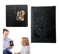 Mbiyhgta Pellicola nera Poker - Set di 54 fiele da collezione Poker Poker Water Resistant - Giocattolo relax per la raccolta, interazione familiare, giochi di feste, attività di gruppo