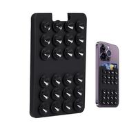 Mbiyhgta Porta Carte a Ventosa per Telefono - Porta Carte Autoadesivo per Cellulare, Strumento di Del Telefono Multiuso per Specchio, Finestra, Parete e Doccia
