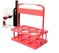 Mbiyhgta Rack per il trasporto della bottiglia di birra - Rack di stoccaggio della birra, Porta Bevande | Picnic Pieghevole Carrello per la spesa Carrello Negozio