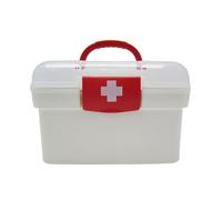 Mbiyhgta Scatola di immagazzinaggio per medicinali - Organizzatore di medicinali per la casa, grande capacità con coperchio chiuso e custodia per il trasporto per casa auto o internat