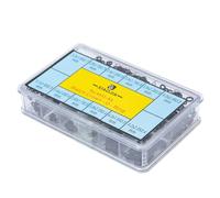 Mbiyhgta Set di 600 guarnizioni - Anelli in gomma piccoli, anelli a corona, guarnizioni impermeabili, guarnizione posteriore, include scatola portaoggetti, strumenti di riparazione per riparazione,