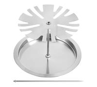 Mbiyhgta Supporto per Cosce di Pollo per griglia, in Acciaio Inox, Supporto per Lecca-Lecca di Pollo, 15 Fessure con Vassoio antigoccia, per Grigliare Forno e Picnic