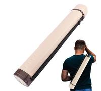 Mbiyhgta Tubo per poster, 61 cm, supporto per cianografia, con cinghia estensibile per poster, progetti e poster, planimetrie, mappe, disegni, carta da ricalco, opere d'arte, Beige, Refer to