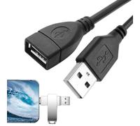 Mbiyhgta USB Extension Cable Male Female USB 2.0 Extension Cord | Fast Data Transfer Compatible With Webcam, Mouse, Keyboard, Printer, Hard Drive