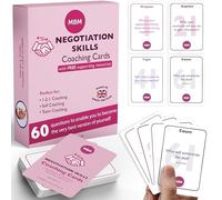 MBM 60 Carte di coaching per la negoziazione - Strategie di vendita, tecniche di persuasione e suggerimenti per il pensiero visivo | Schede flash per allenatori, manager e sviluppo aziendale