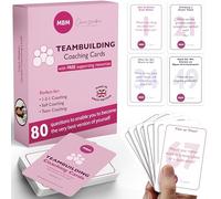 MBM 80 Carte Coaching Team Building - Antipasti di conversazione e carte emozioni per attività di coinvolgimento dei dipendenti | Idee di coinvolgimento del team per aumentare la collaborazione e la