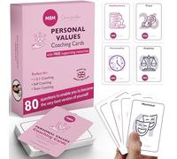 MBM 80 Carte di coaching di valori personali - Potenziare le schede flash per fiducia, intelligenza emotiva & Team Building
