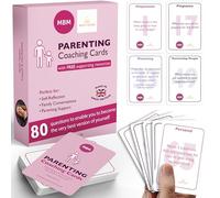 MBM 80 carte per coaching genitori. Conosciute come schede flash, carte emozioni, antipasti di conversazione, rompighiaccio, carte domande e carte di conversazione. Ideale per i nuovi genitori.