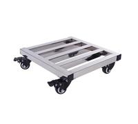 MBNKMEBU Carrello portavasi in Metallo con Ruote, Robusto Supporto for Piante con Ruote a 360°, Ruote quadrate for Piante, Carrello for Piante da Esterno e da Interno, vasi da Fiori(14inch)