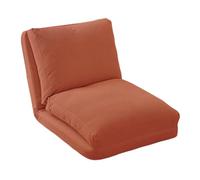 MBNKMEBU Sedia da gioco pieghevole da pavimento con supporto for la schiena, divano da salotto for adulti regolabile, divano pieghevole for leggere, meditare e dormire.(Orange)