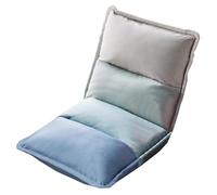 MBNKMEBU Sedia da gioco pieghevole da pavimento, imbottita, regolabile in 5 posizioni, poltrona da pavimento for adulti, perfetta for leggere, giocare e meditare.(Blauw)