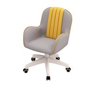 MBNKMEBU Sedia da ufficio, sedie da lavoro regolabili con braccioli, sedia girevole con rotelle, sedia da gioco for computer, for camera da letto, piccoli spazi(Grey)