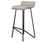 MBNKMEBU Sgabelli da bar in pelle alti fino al bancone, design moderno senza schienale, sgabelli da bar for interni con gambe in metallo for cucina, sala da pranzo, pub e bistrot(Gray B,65cm)