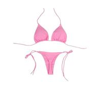 MBPBLKGKCT Set da 2 pezzi da donna, costume da bagno bikini, perizoma e laccetto al collo, for la spiaggia(Pink,S)