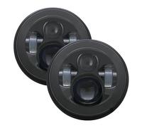 MBPBVRVAF Conjunto Faros per Land per Rover per Defender 90 110 Set di Fari A LED Rotondi da 7 Pollici Set di Fari Abbaglianti E Anabbaglianti per Veicoli Fuoristrada Faro Anteriore(Black)