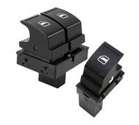 MBPBVRVAF Elettrico Pulsantiera Alzavetri per Caddy 2K per Golf 5 6 per GTI per Passat B6 per CC 2 Pezzi Interruttore Alzacristalli Elettrico 1K3 959 857A