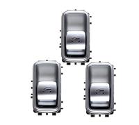 MBPBVRVAF Elettrico Pulsantiera Alzavetri per Pulsante Interruttore Controllo Finestrini Auto di per Classe A A1679050201 1679054601 1679050201 1679054601(3 PCS-Silver)