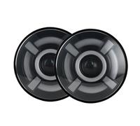 MBPBVRVAF Faro Anteriore 2 Pezzi per JK per TJ per Offroad per Defender per Hummer 4x4 Auto 7 Pollici Faro A LED Hi/Low H4 Halo Eyes DRL Gruppo Ottico Fari Anteriori Assy(50w Halo Light Black2)