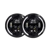 MBPBVRVAF Faro Anteriore 2pc per Land per Rover per Defender per Auto Urbane 80W Nero 7 "Faro A LED 7 Pollici Fari Rotondi Montaggio Fari Anteriori Assy(3)