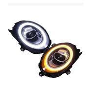 MBPBVRVAF Faro Principale 1 Coppia Per F55 F56 F54 F57 2014-2022 Gruppo Ottico Anteriore LED Auto Lente Per Proiettore DRL Gruppo Fari Anteriori(LHD White amber,Xenon)
