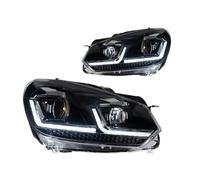 MBPBVRVAF Faro Principale 1 Coppia Per Golf 6 MK6 2009-2012 Gruppo Ottico Anteriore LED Auto DRL Lente Proiettore Indicatori Direzione Gruppo Fari Anteriori(Sliver One Set,LHD)