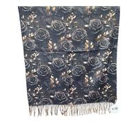 MBRC Donna SCIARPA Sciarpina rettangolare da collo 100% VISCOSA Multicolore T722